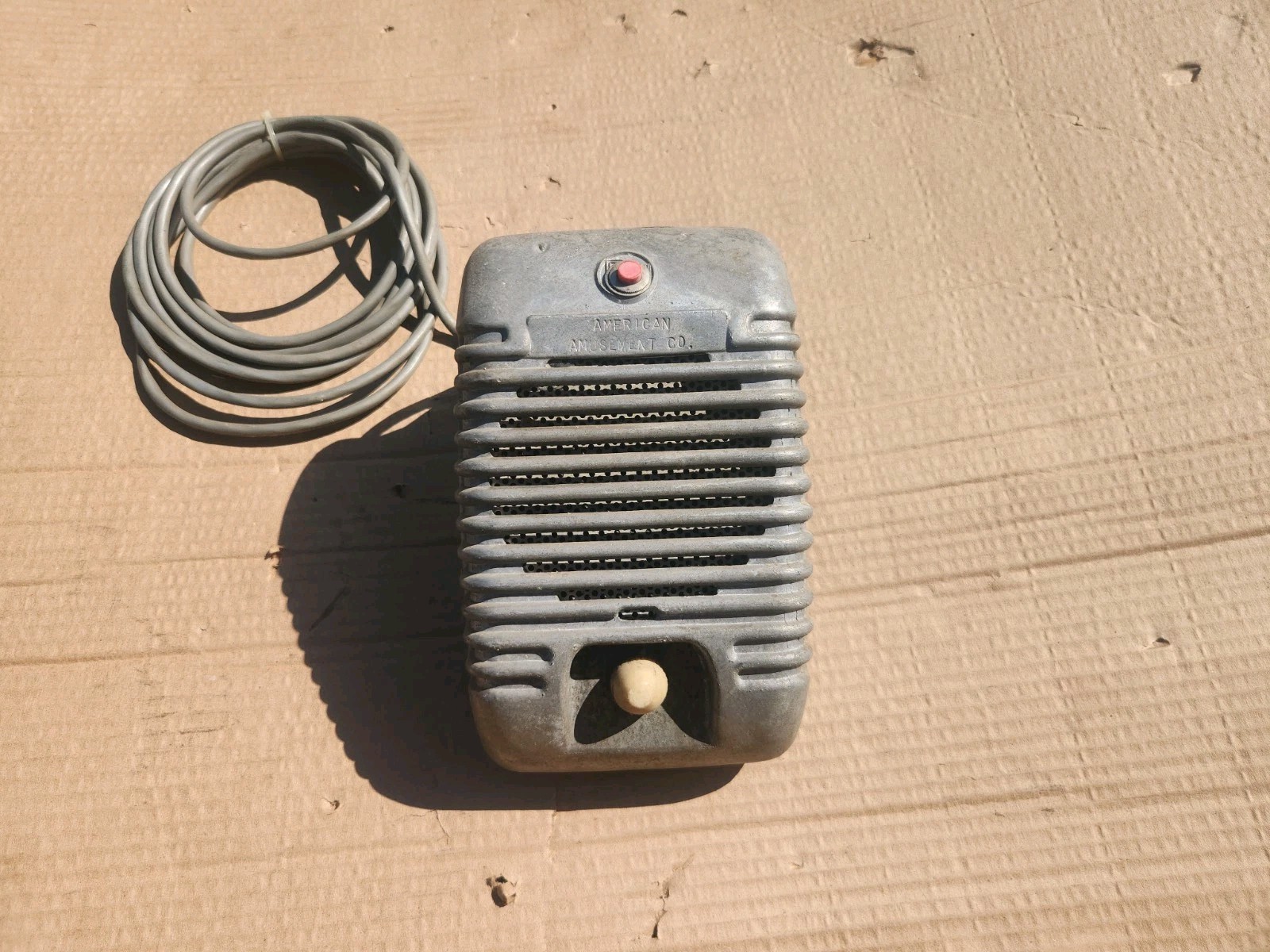 Vintage Drive-In Theater Car Speaker With Cable American Amusement Mfg Co.