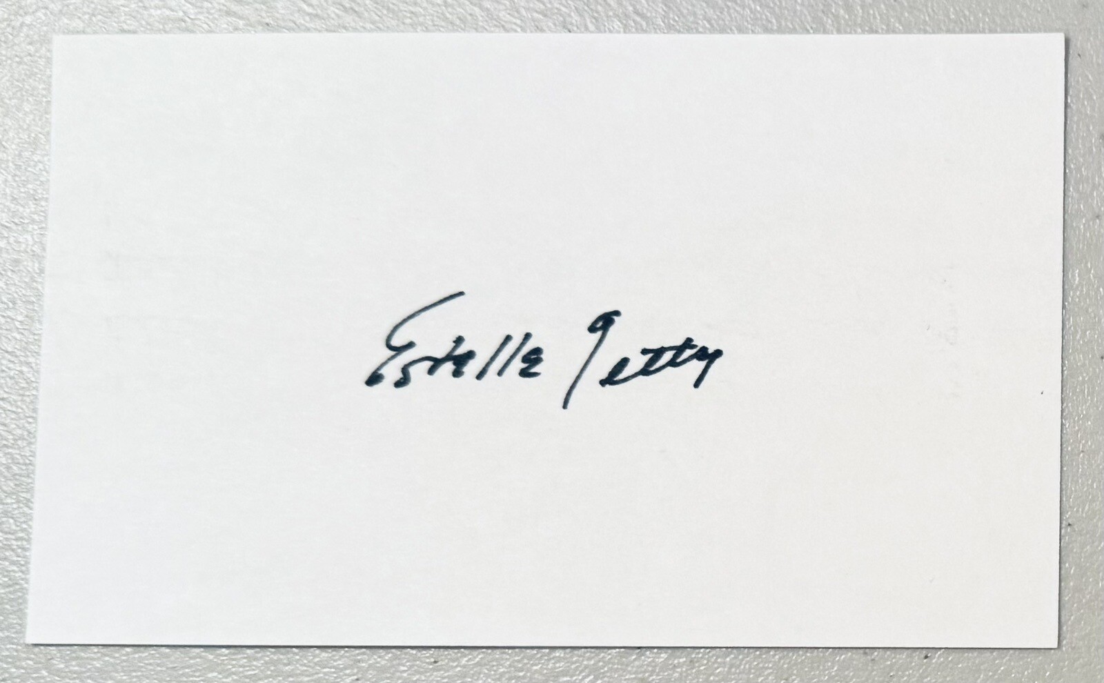 Estelle Getty Signed Autographed 3×5 Card BAS Beckett Cert Golden Girls