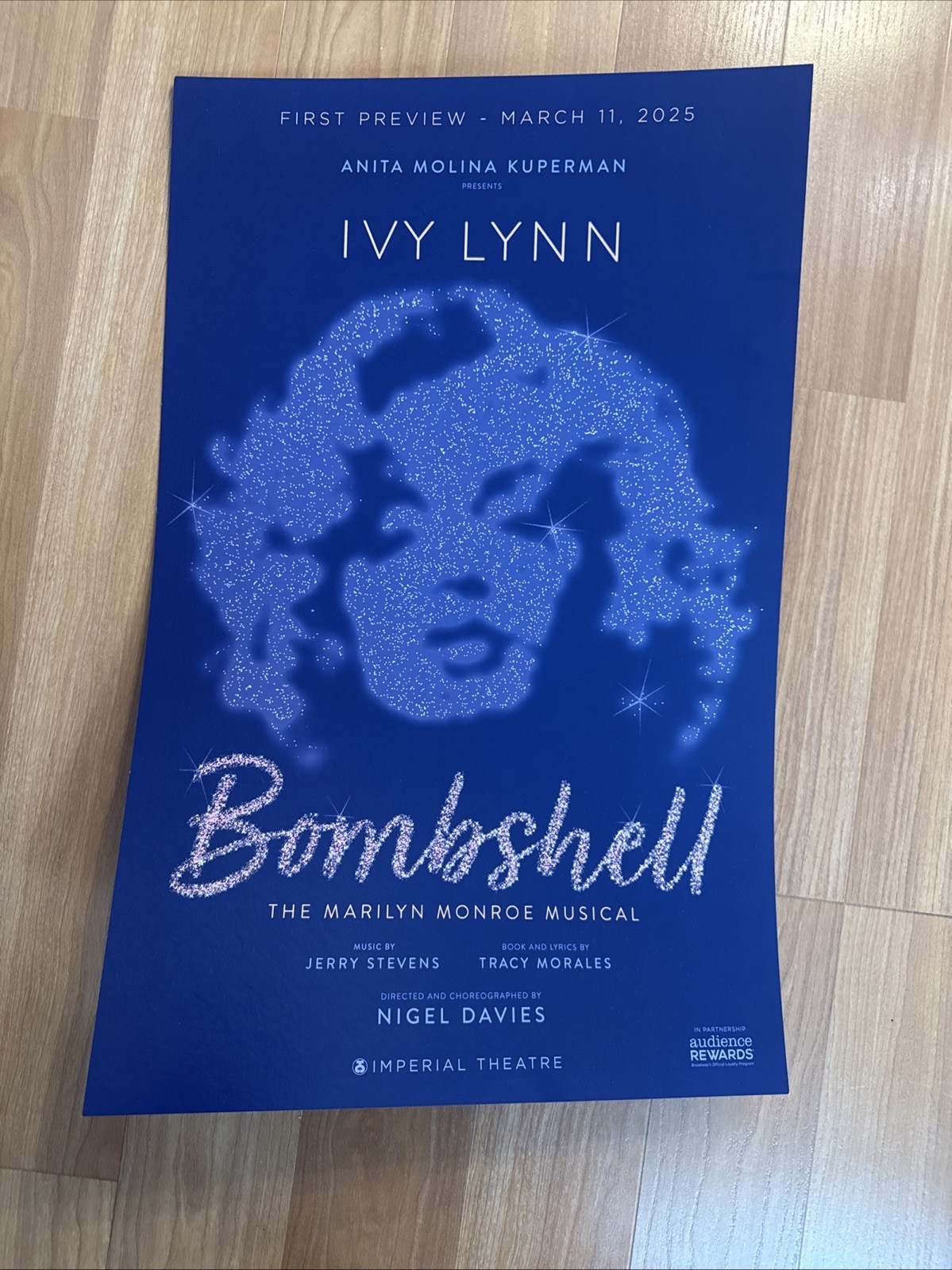 Smash Broadway First Preview Gift Bombshell Window Card – March 2025