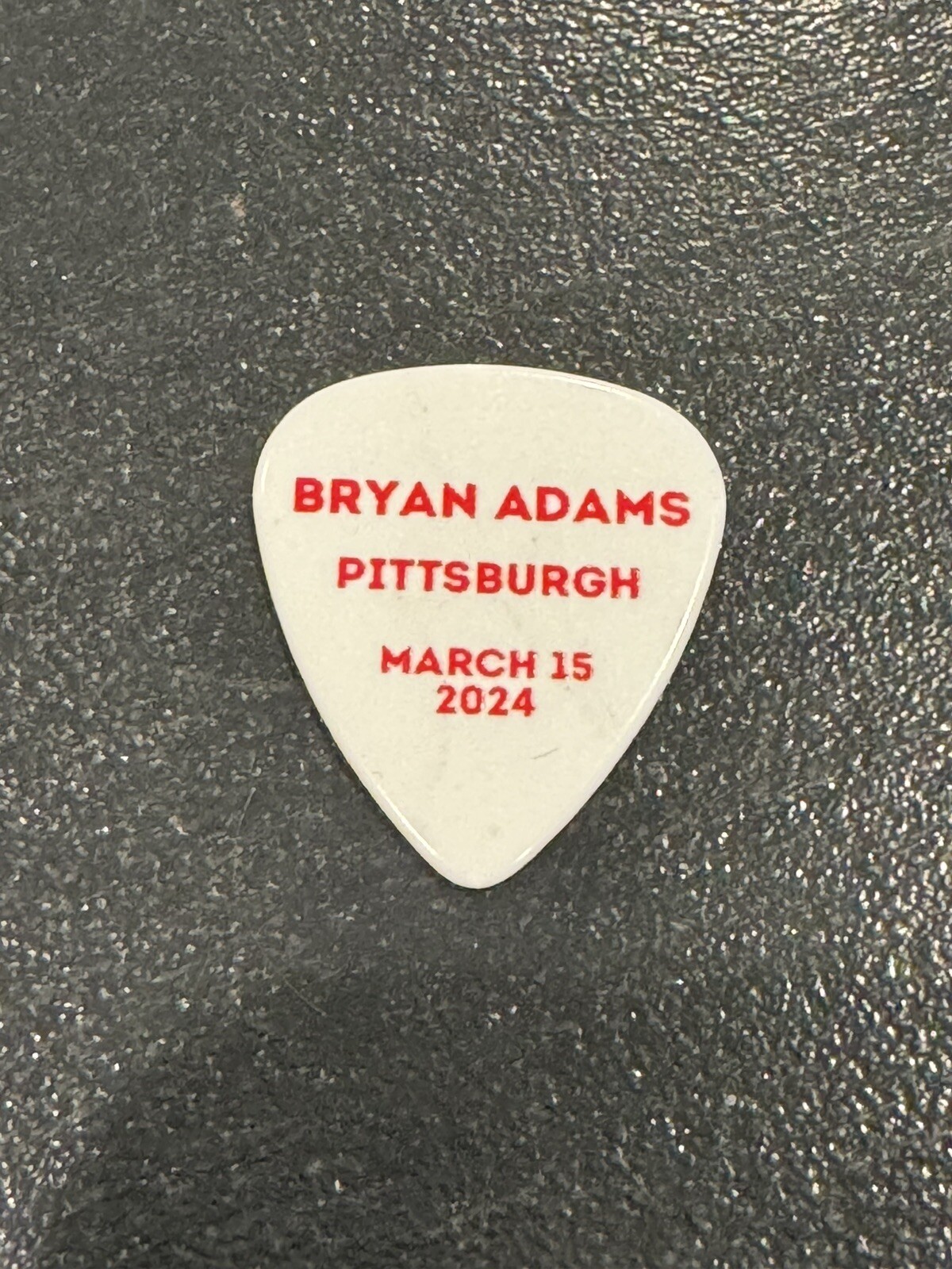 Bryan Adams – 2024 So Happy It Hurts Tour – Pittsburgh Commemorative Guitar Pick