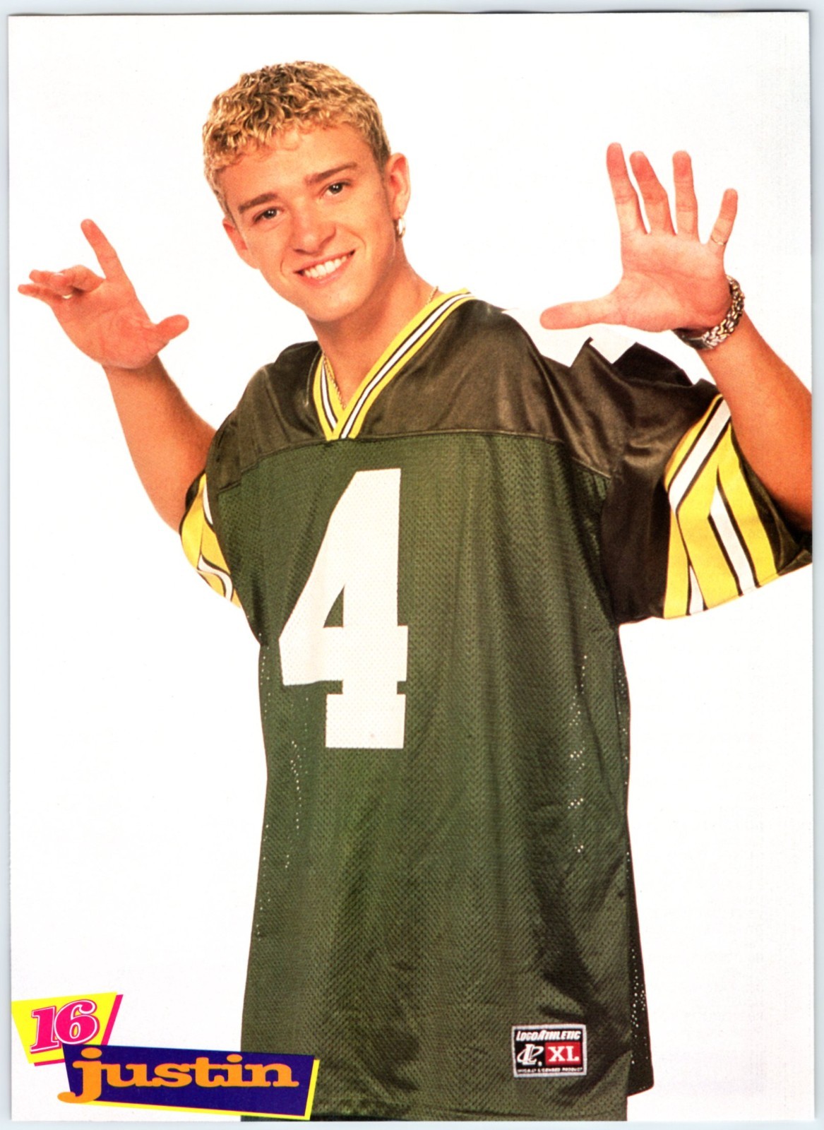 JUSTIN TIMBERLAKE NSYNC 8″X10.5″ PINUP Full Page Magazine Clipping CTM-1 B
