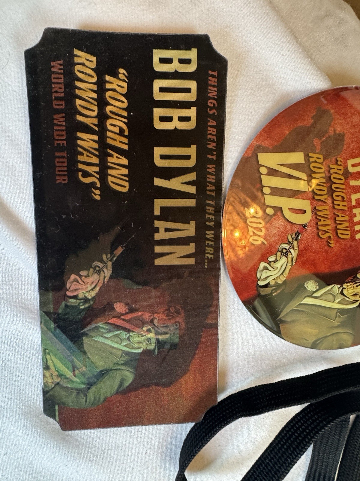 BOB DYLAN ROUGH & ROWDY WAYS VIP Box-ALBUM WALL CLOCK & VIP PASS & Magnet Sealed