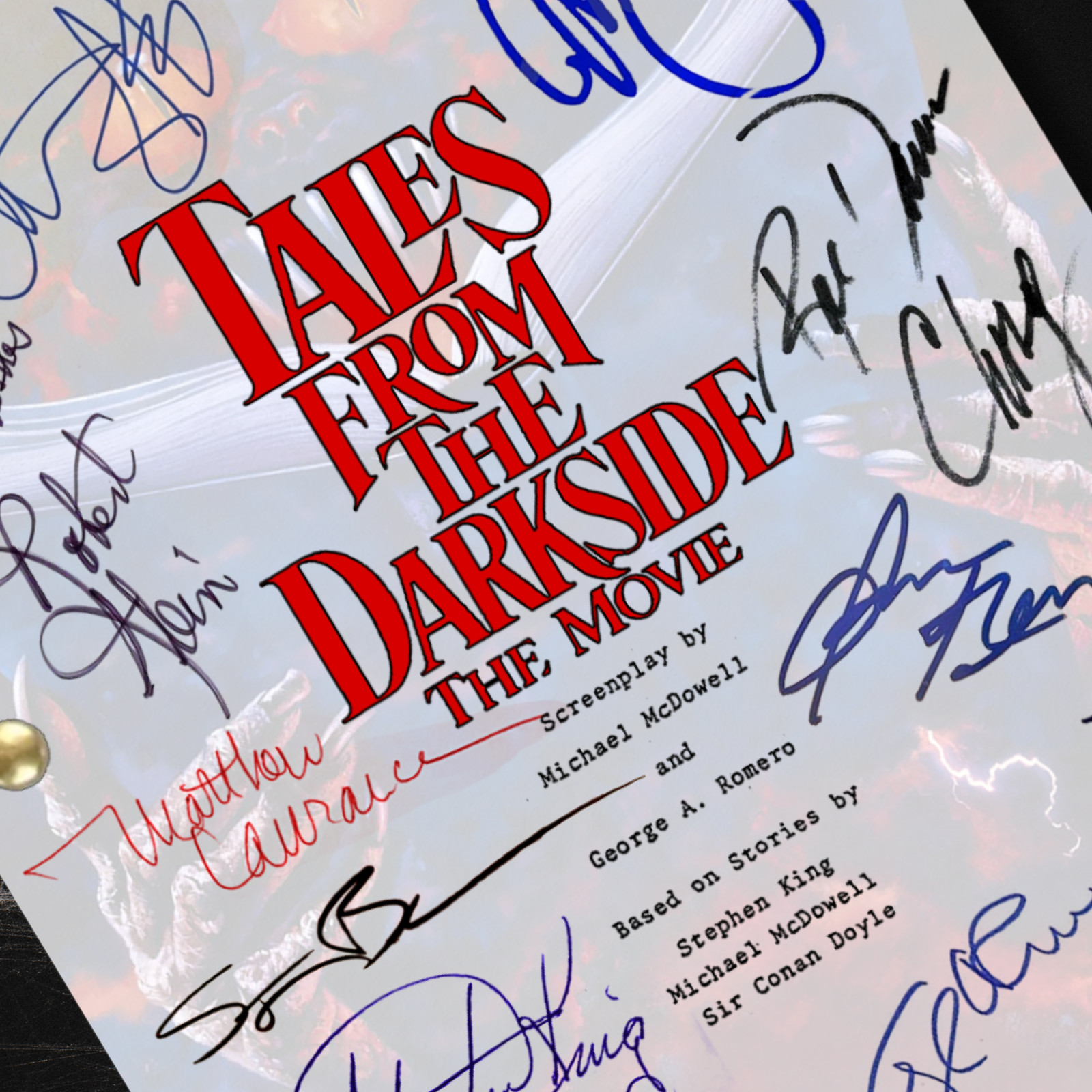 Tales From the Darkside the Movie Script Signed Autograph Reprints 123 Pages