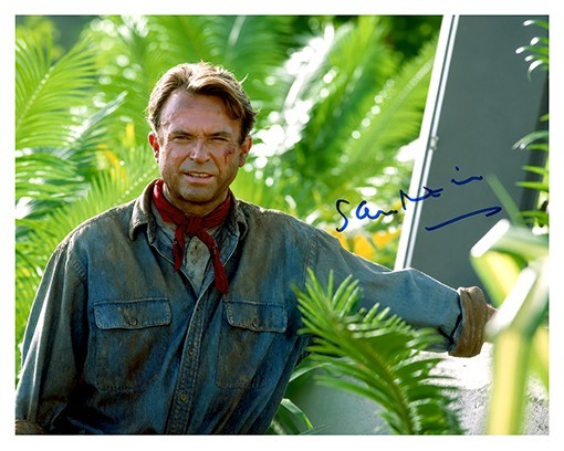 Sam Neill Autographed 8×10 Photo Reprint Jurassic Park Dr Alan Grant Collectible