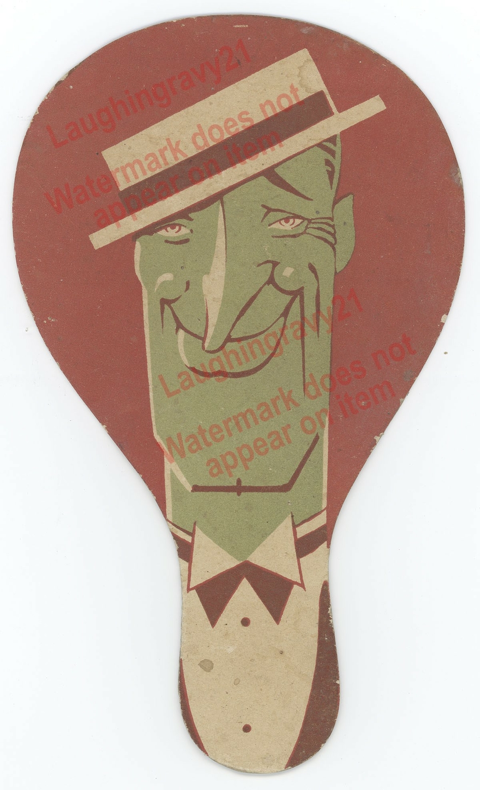 Movie Actor Maurice Chevalier Rare Vicenta Domingo Advertising Hand Fan