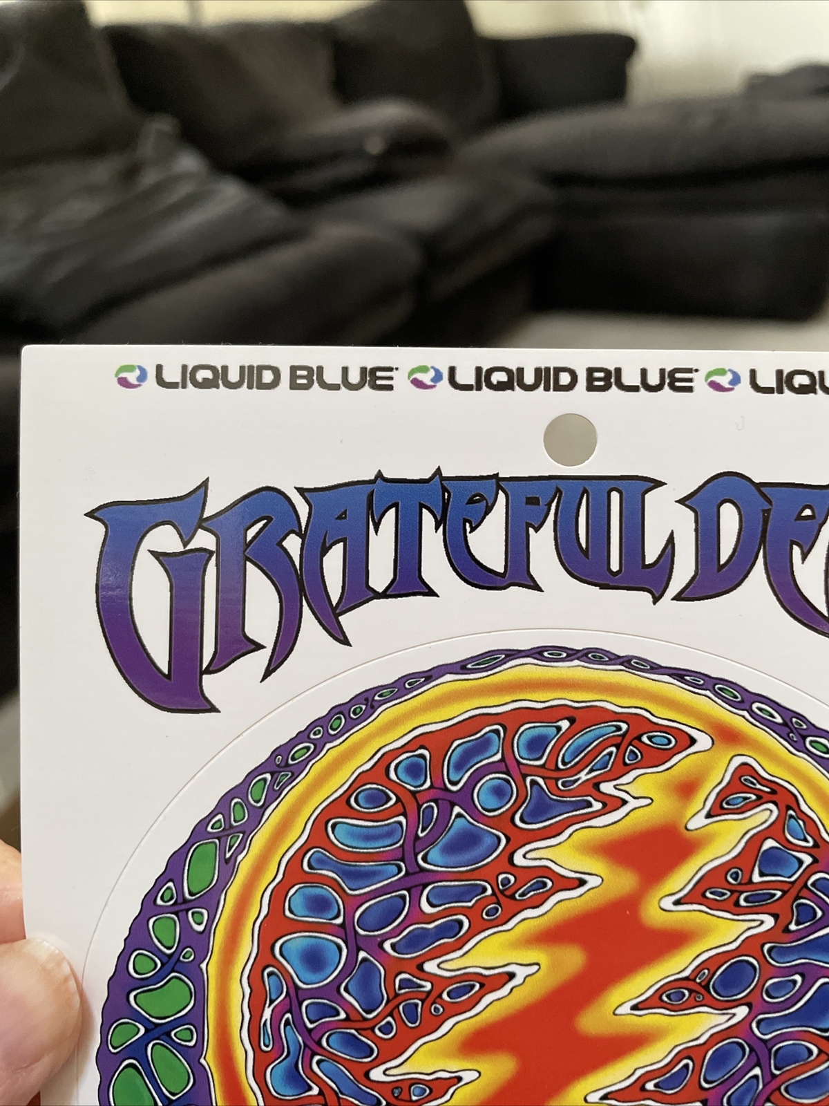 Greatful Dead Liquid Blue Sticker About 4 1/2 Inches X 4 1/2 Inches New