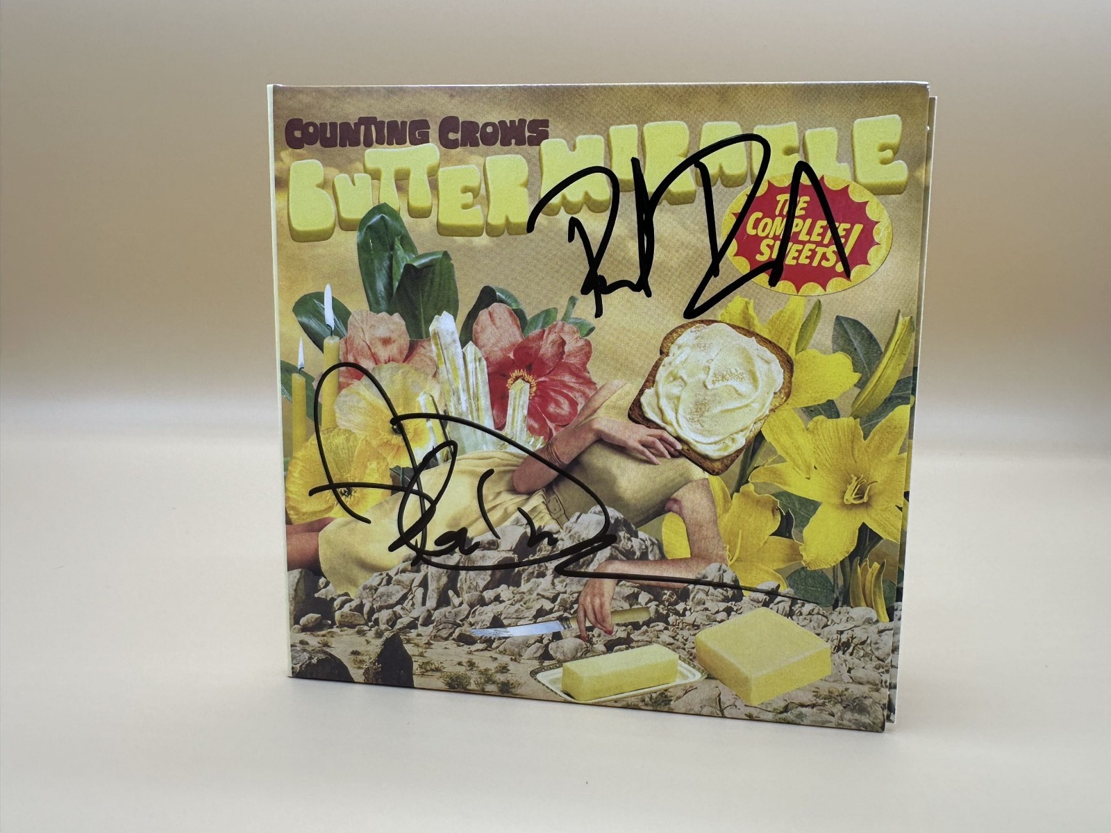 Counting Crows Butter Miracle SIGNED Autographed CD Cover Jacket by Adam & Dave