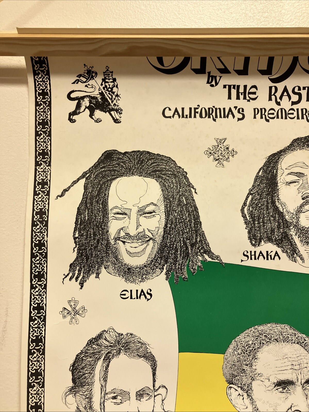 Original 1981 The Rastafarians Orthodox VTG Promo Poster 22.5”x33.5” Roots VG