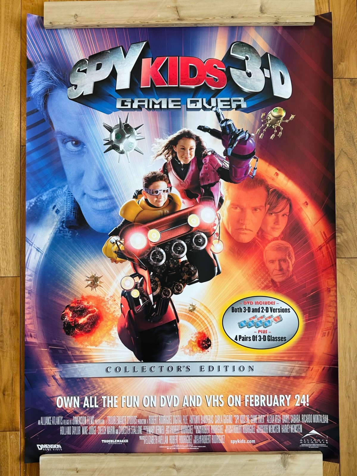 (2004) Original SPY KIDS 3D DVD/Video Release Promotional Poster