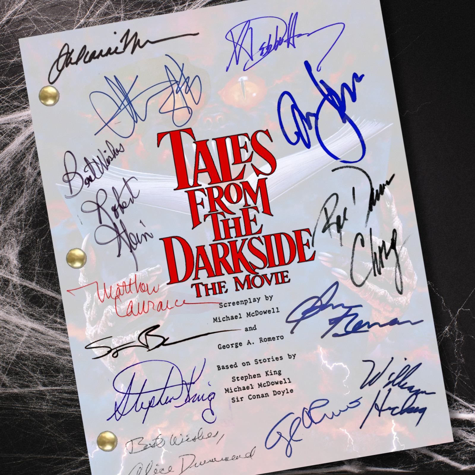 Tales From the Darkside the Movie Script Signed Autograph Reprints 123 Pages