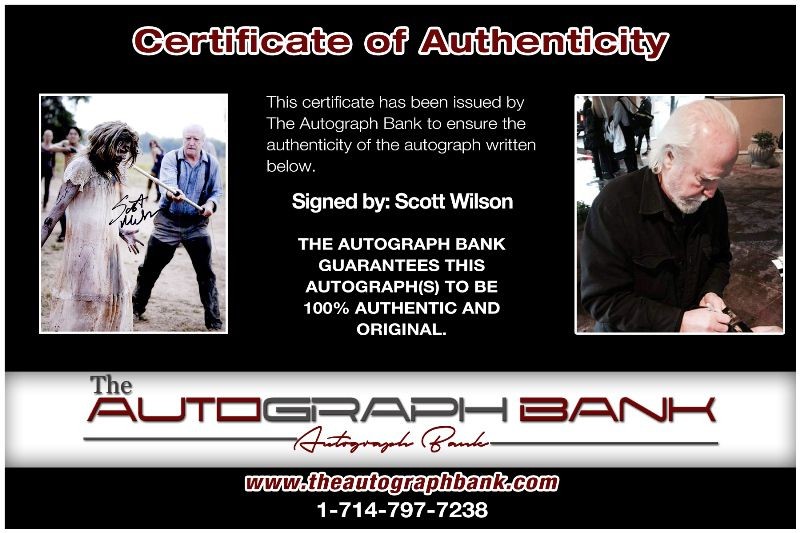 Scott Wilson authentic signed celebrity 8×10 photo W/Cert Autographed 2616c