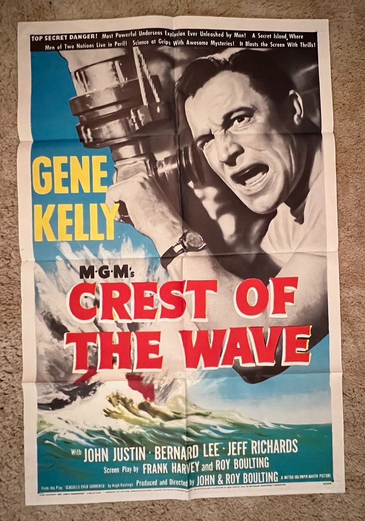 Crest of the Wave 1954 Movie Poster 27×41 Gene Kelly John Justin Bernard Lee