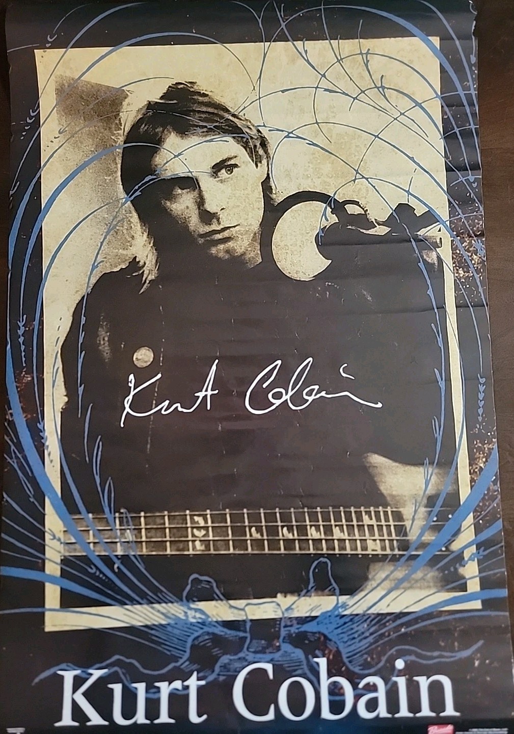 Vintage Nirvana Kurt Cobain ORIGINAL LIC. 2006 22 1/4 X 34 1/2 ” POSTER