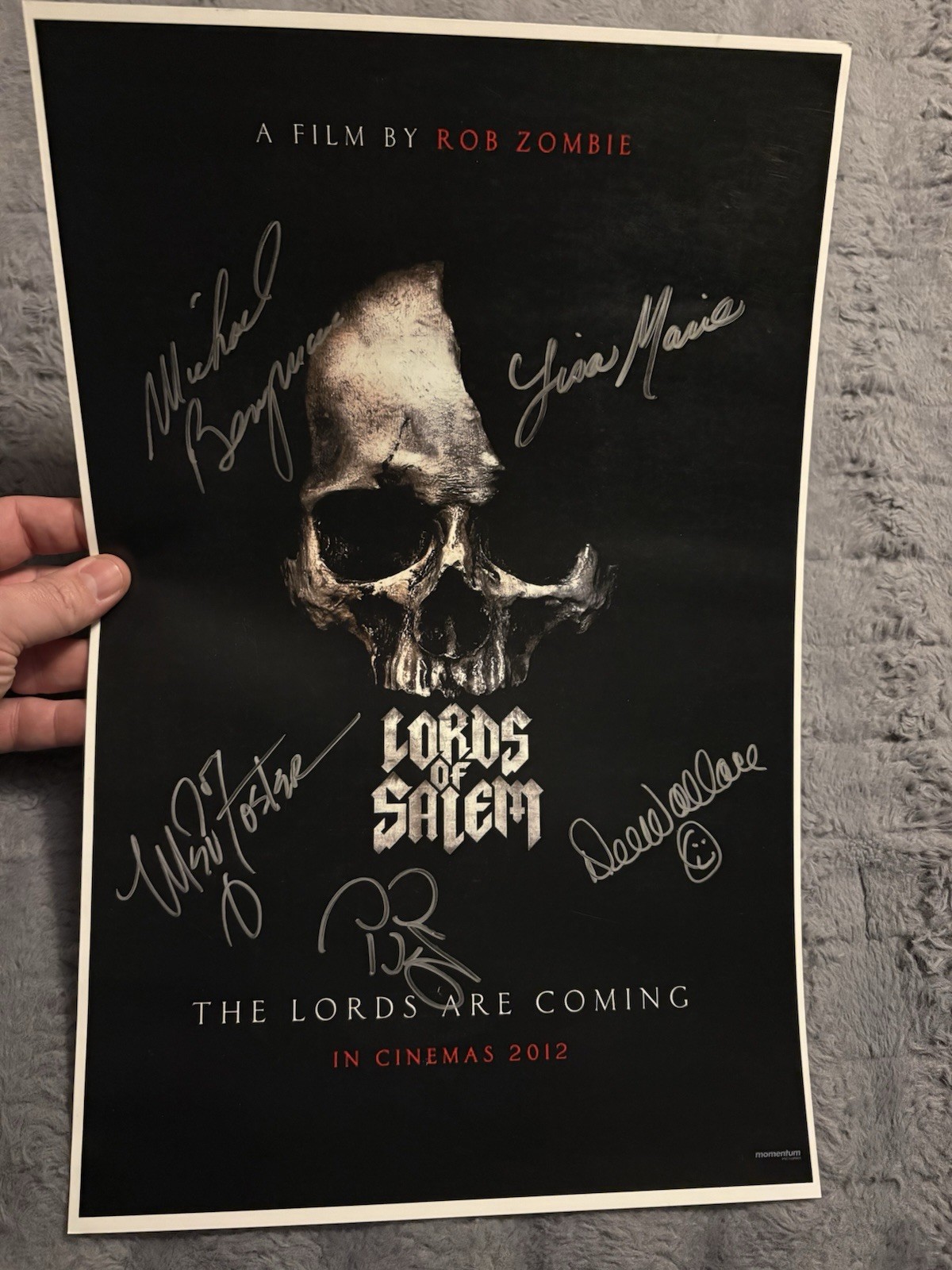 Lords of Salem Signed Poster Sid Haig Dee Wallace Meg Foster Michael Berryman