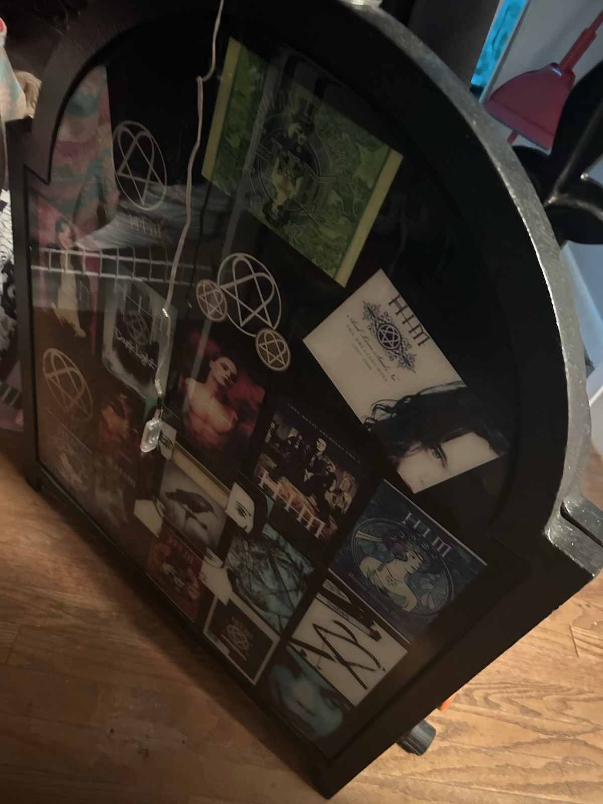 HIM Band Gothic Folding Shrine Display Board Heartagram Ville Collage