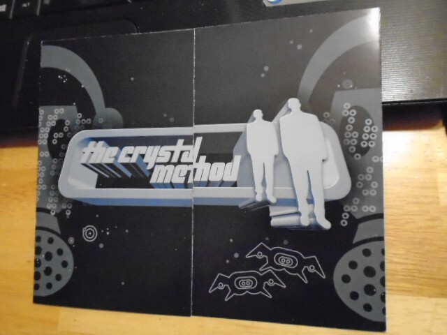 RARE PROMO Crystal Method FLYER PRESS KIT live 1997 Lunatic Calm electronic dj !
