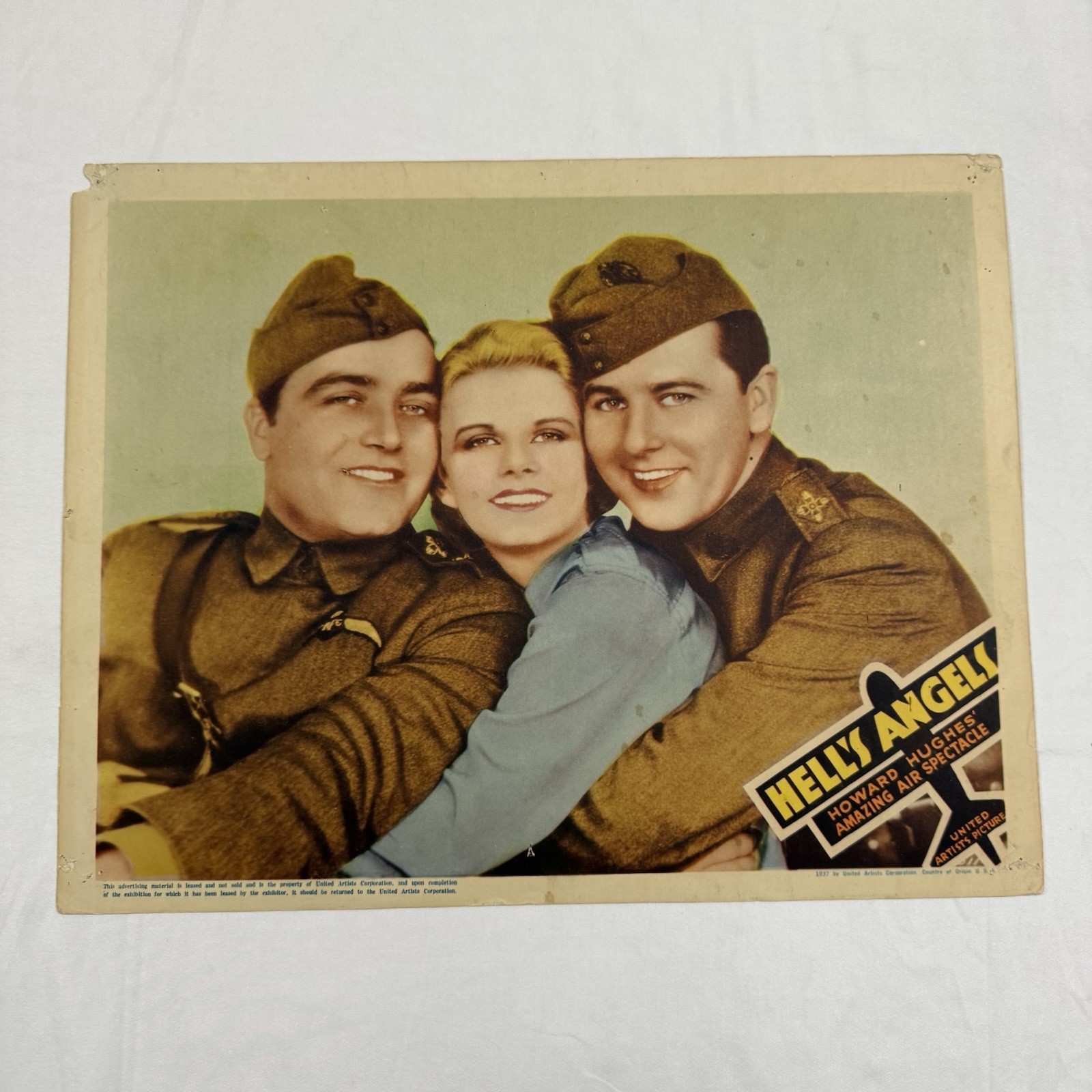 1937 Hell’s Angels Original 11×14” Lobby Card Jean Harlow Howard Hughes Movie