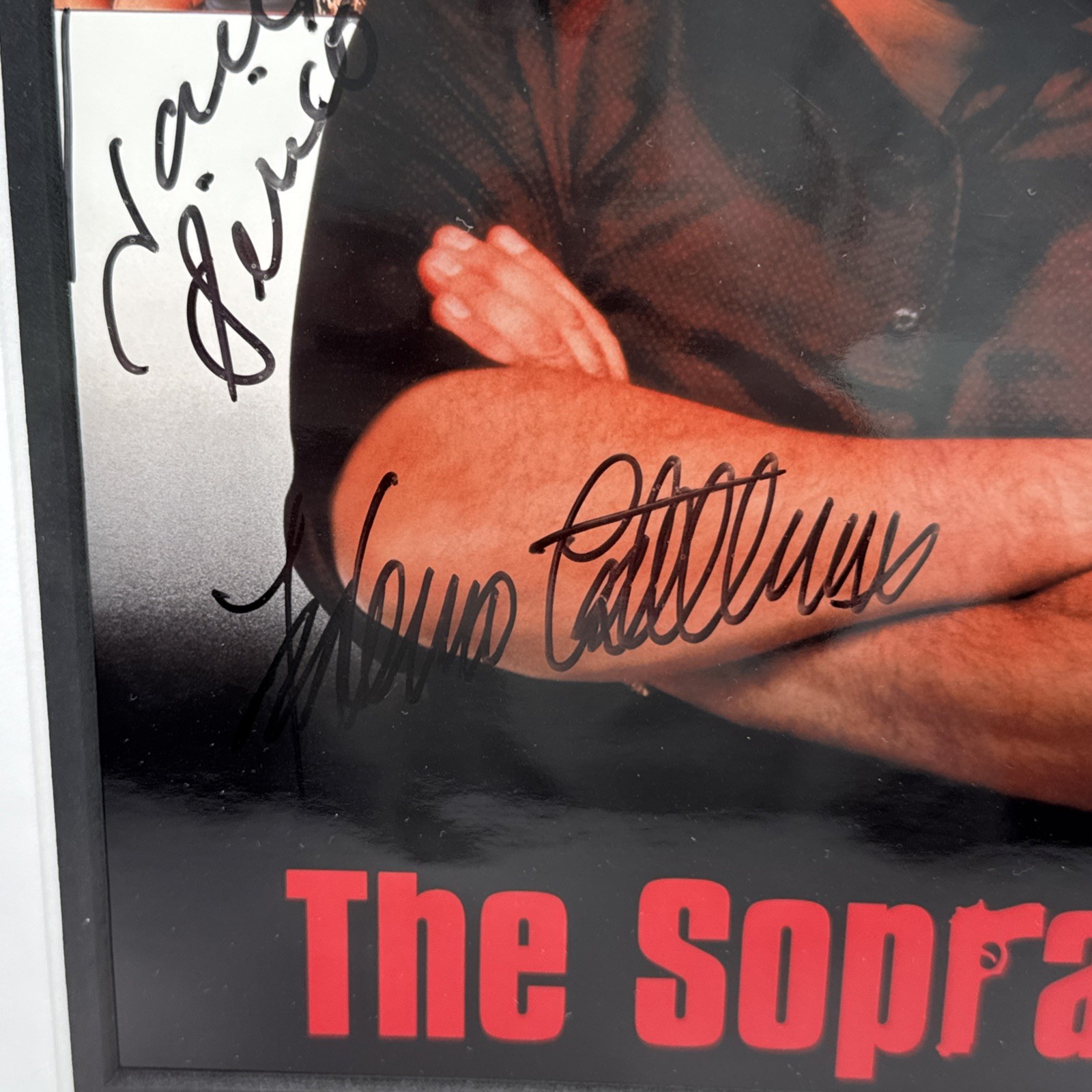 Sopranos Signed Poster Framed Autographed James Gandolfini Tony Sirico 20″x17″