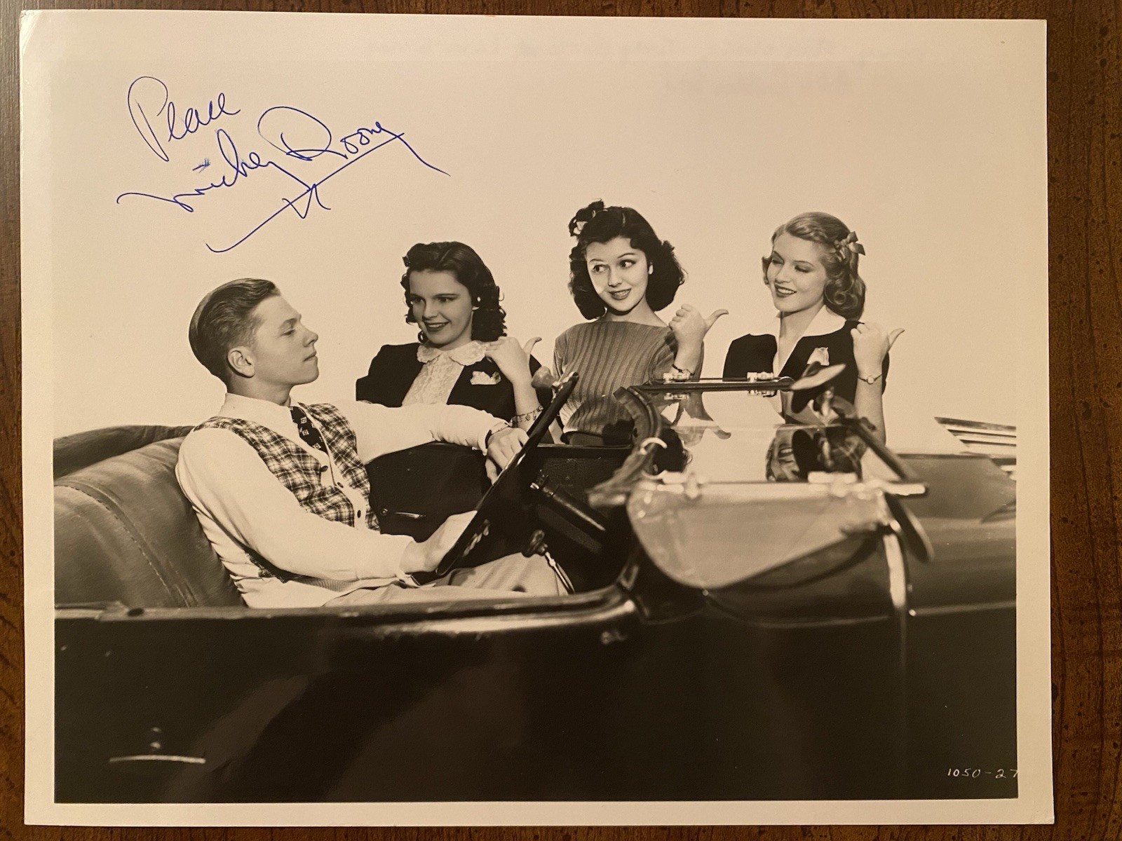 Mickey Rooney Signed Autographed 10×8 Photo With COA Love Finds Andy Hardy RARE