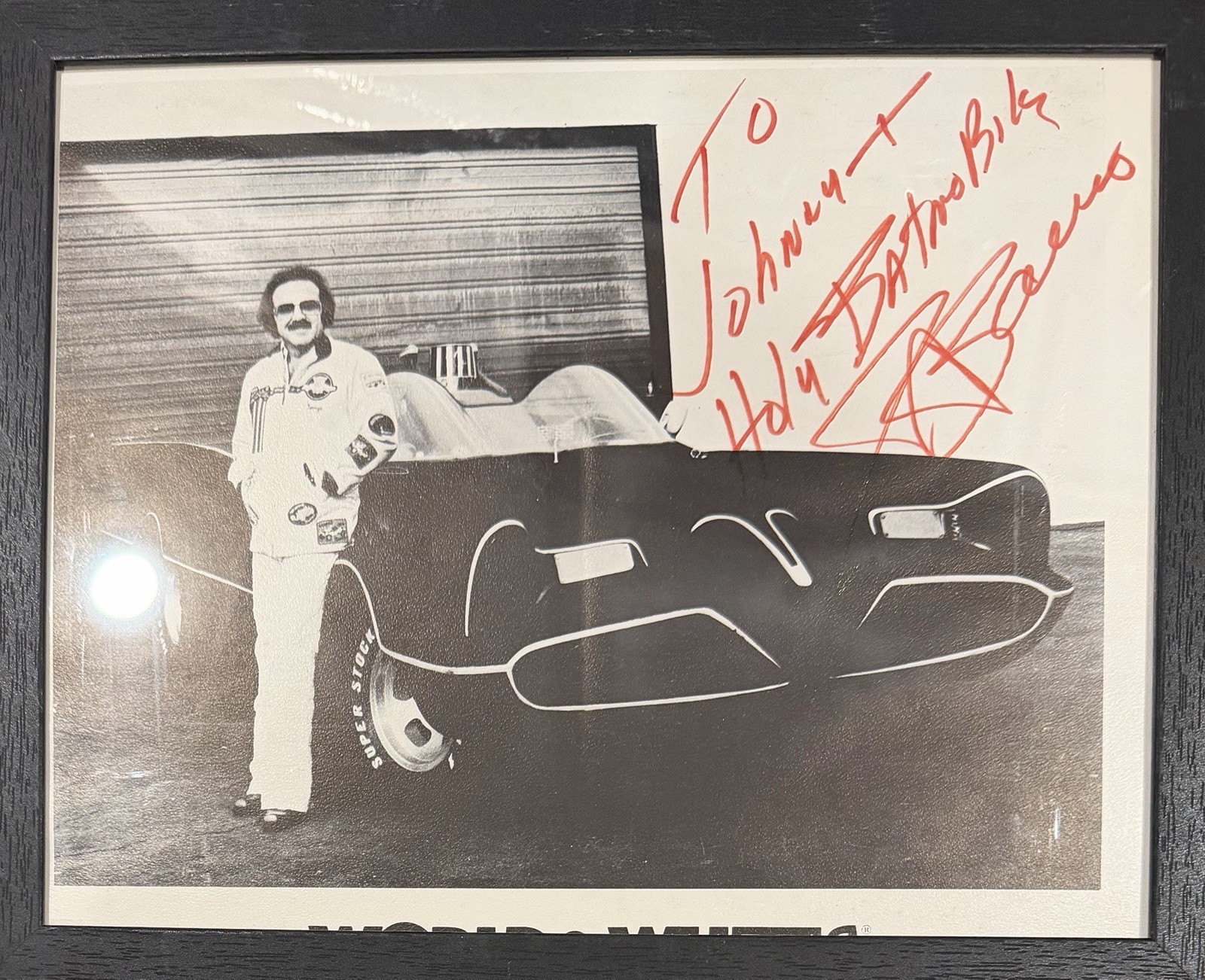 George Barris w/Batmobiles – Rare Signed Photo w/ Frame
