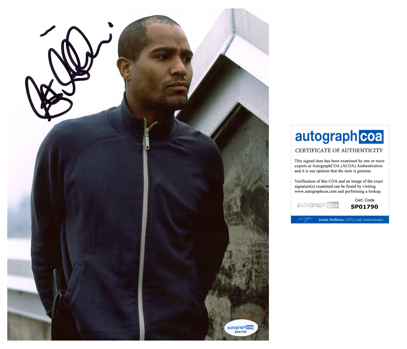 Seth Gilliam ‘The Wire’ Signed 8×10 Photo ‘Ellis Carver’ ACOA
