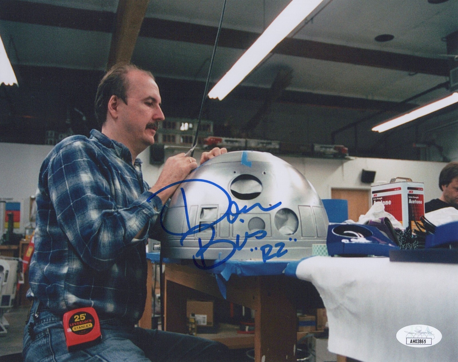 DON BIES Signed STAR WARS 8×10 R2 MODEL MAKER Authentic Autograph Photo JSA COA