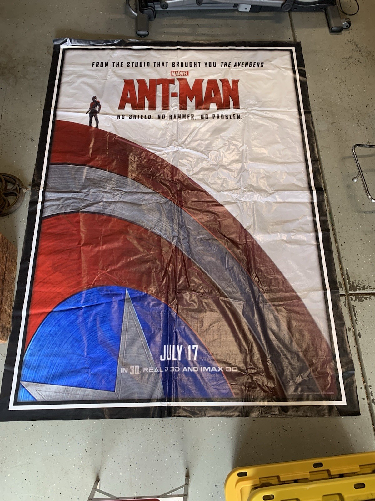 Huge Marvel Ant-Man Movie Banner ( 8 Ft 4 Inches X 5 Ft 11 Inches)