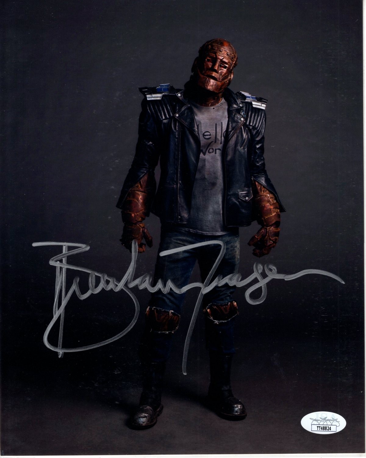 Brendan Fraser signed 8×10 Doom Patrol Cliff Steele Robotman photograph JSA