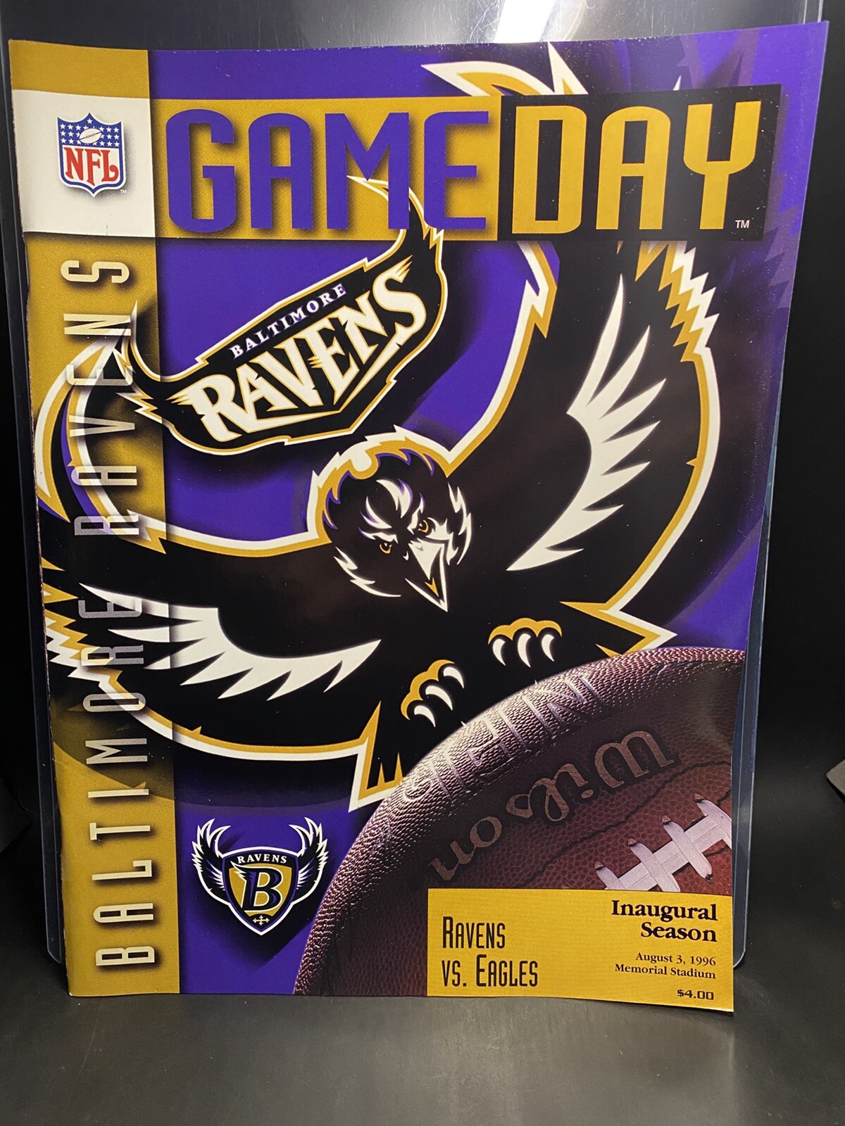 1996 BALTIMORE RAVENS vs EAGLES | INAUGURAL SEASON GAME DAY PROGRAM