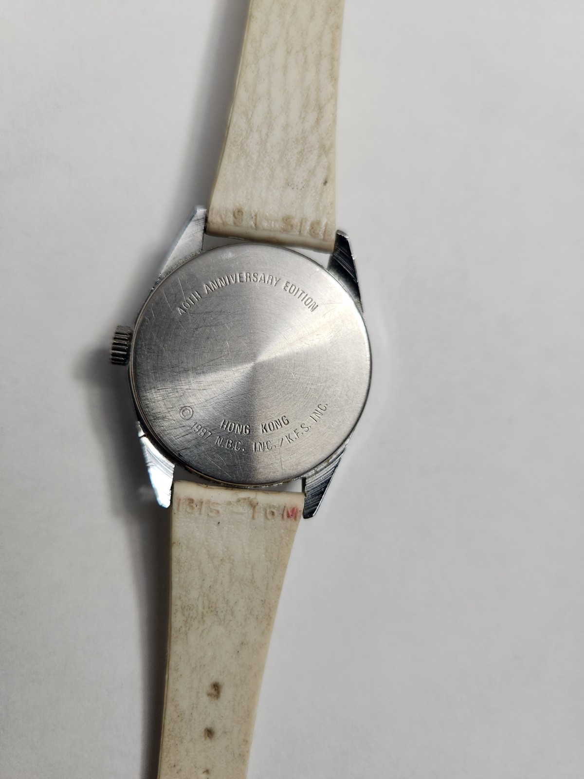 1987 Howdy Doody Time 40th Anniversary Edition Wristwatch White Strap
