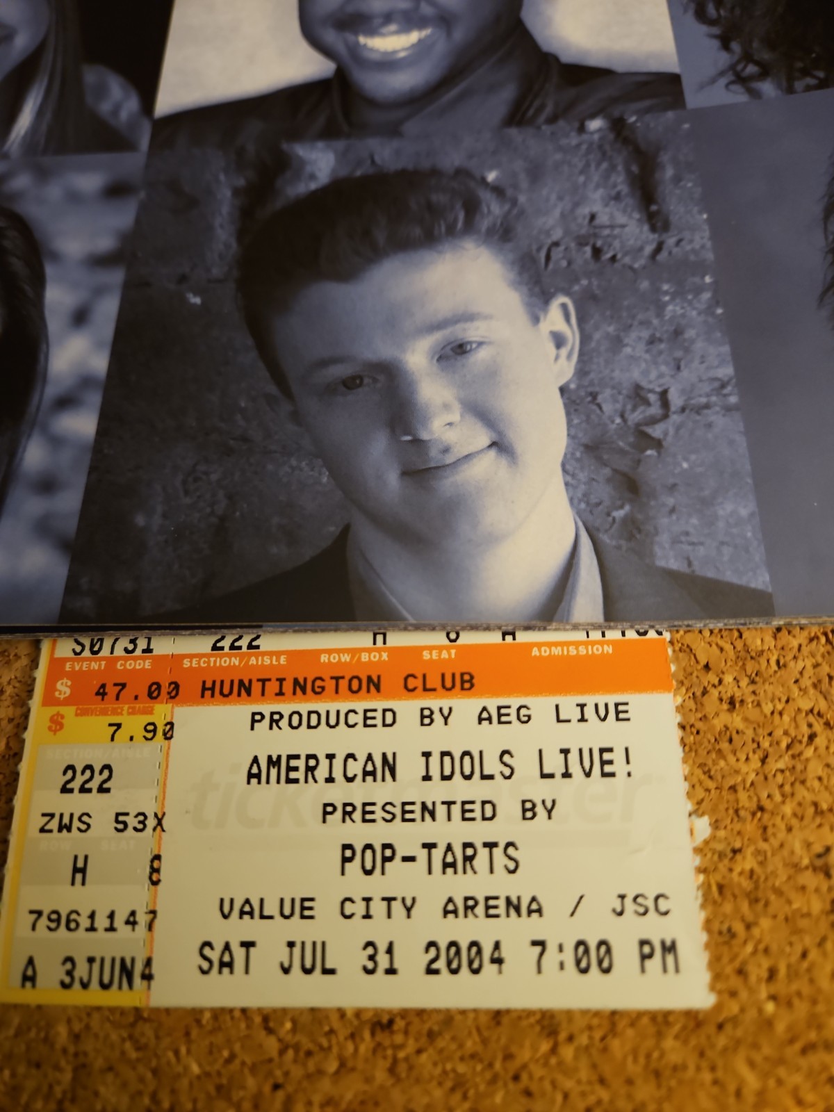 American Idols Tour Program 2004 Presented By Pop Tarts & Ticket Stub