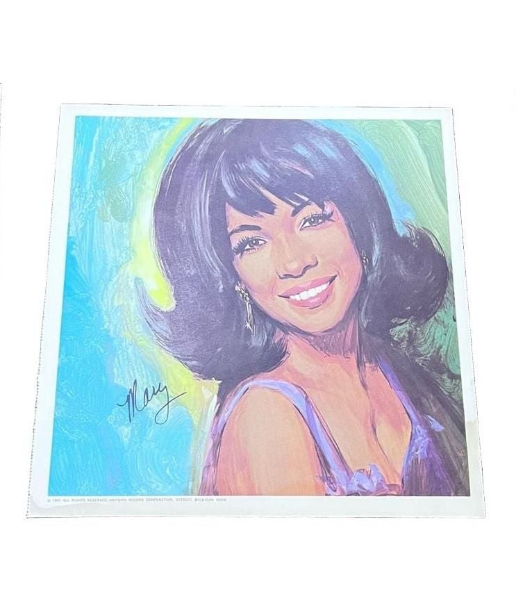1967 Motown Record Corporation album portrait insert signed Mary Wilson Supremes