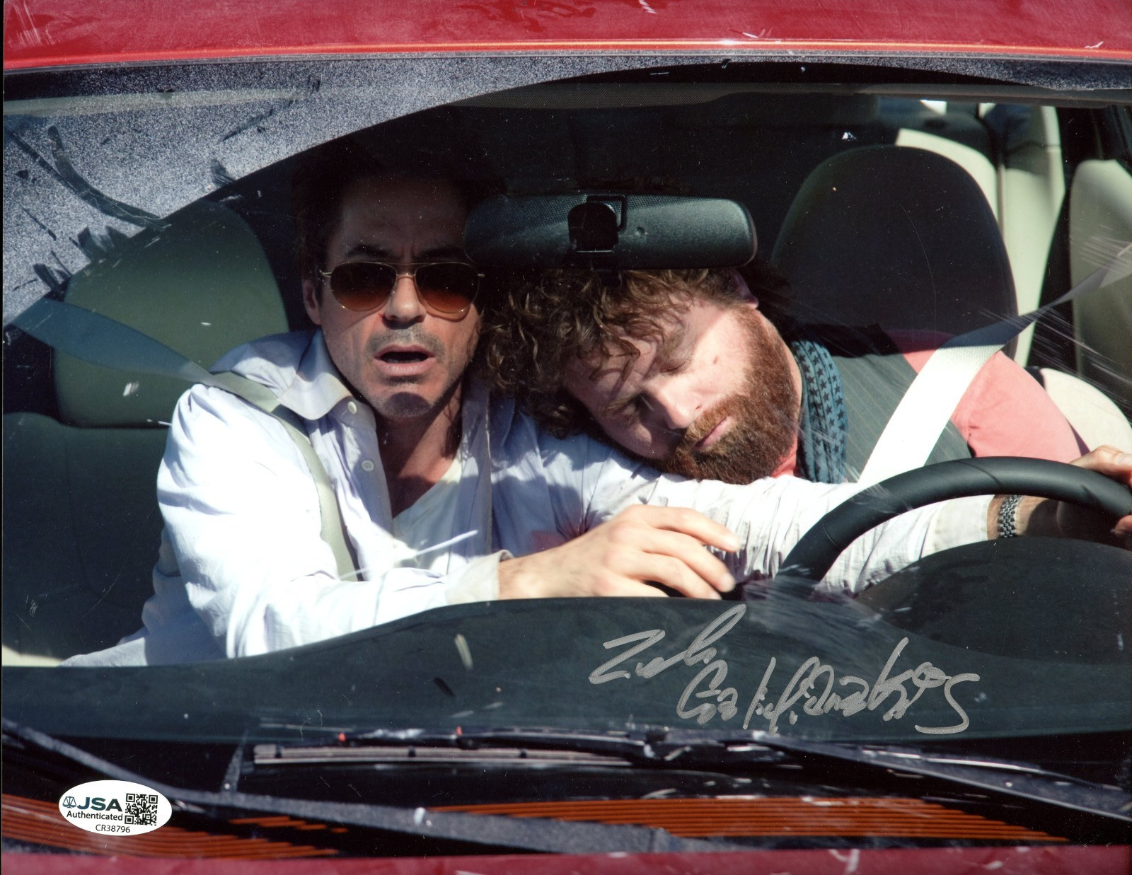 ZACH GALIFIANAKIS Signed 8×10 Photo Full Signature PSA Authentic Autograph Actor