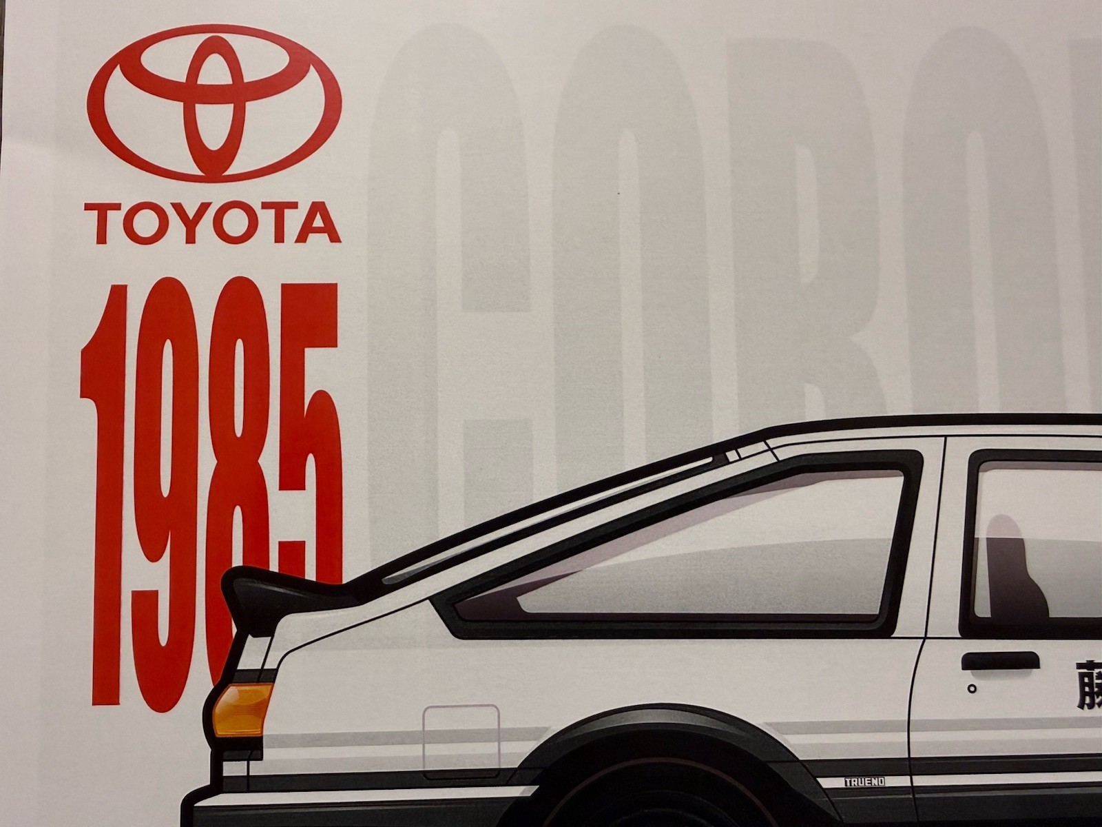 Initial D . Sprinter Trueno AE 86 . Poster . In New Condition 40 Cm X 60 Cm.
