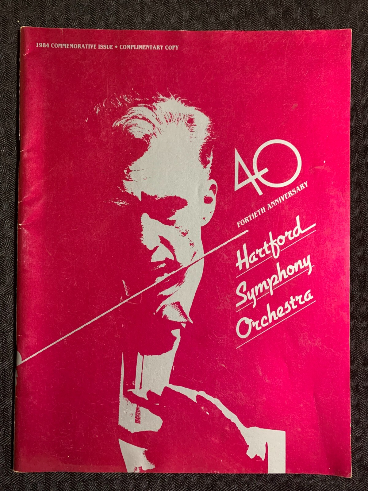 1984 HARTFORD SYMPHONY ORCHESTRA Commemorative Issue VG 4.0 Arthur Winograd