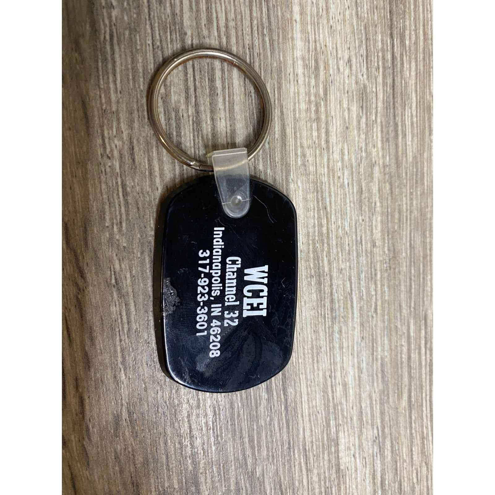 Unbranded WCEI Channel 32 Keychain Unisex OS Black Good Vintage Indianapolis TV