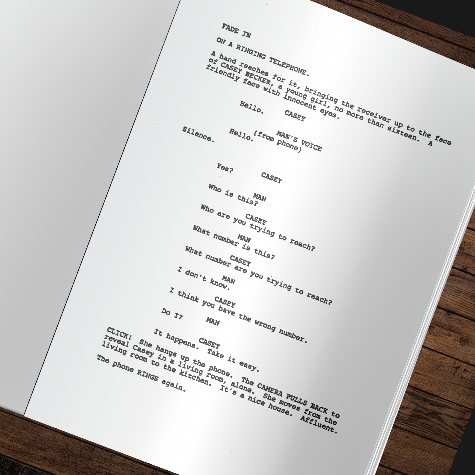 Scream Script Signed- Autograph Reprints- 120 Pages- Ghost Face- Scream 1996