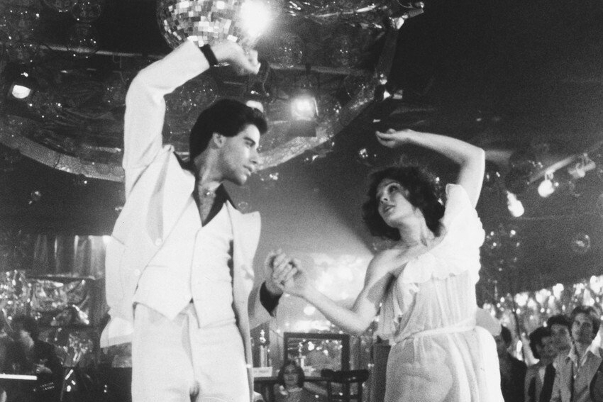 Saturday Night Fever 24X18 Poster B&W