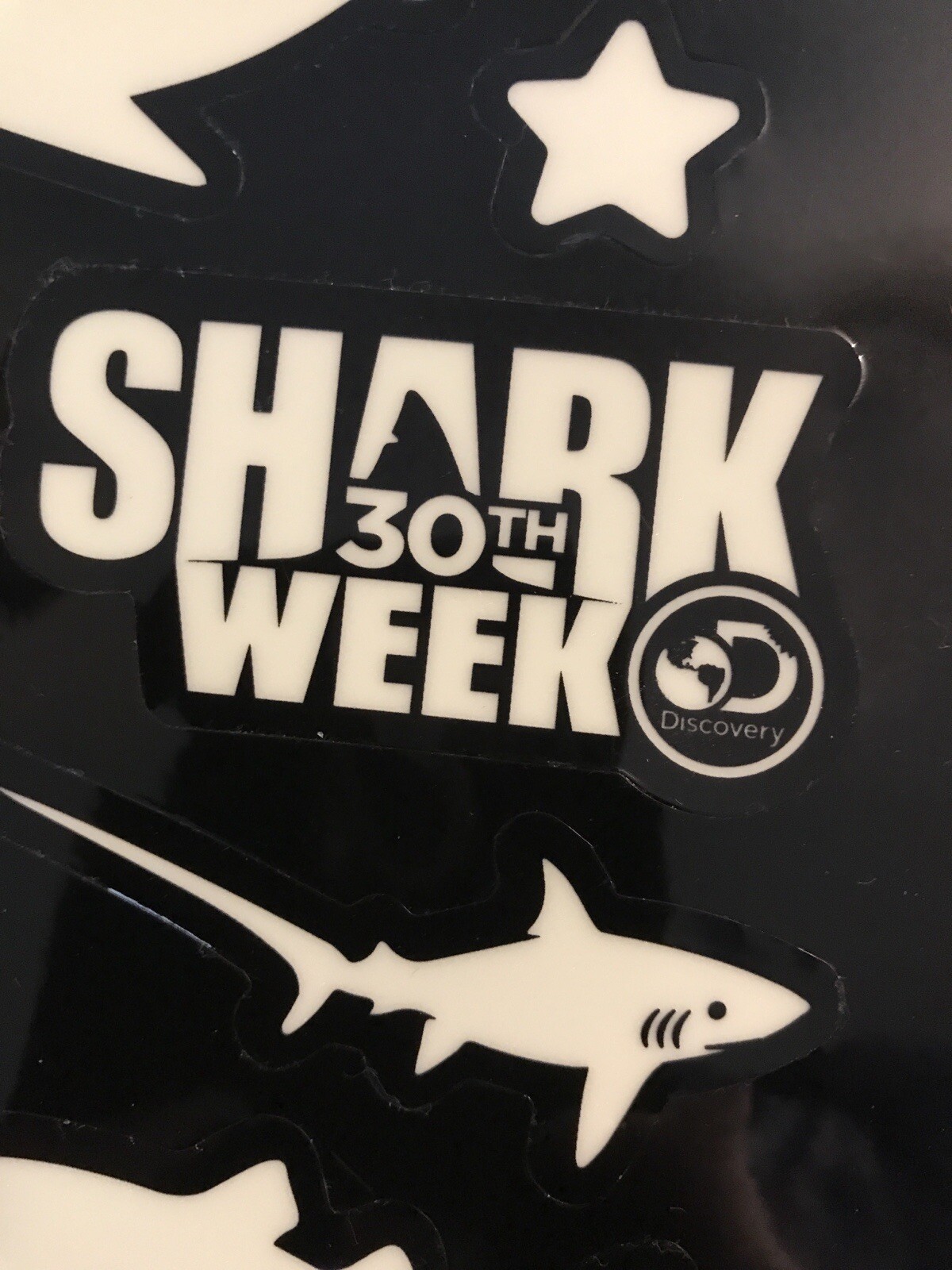 New: Shark Week 30th Anniversary Decals Stickers Discovery Channel Kids