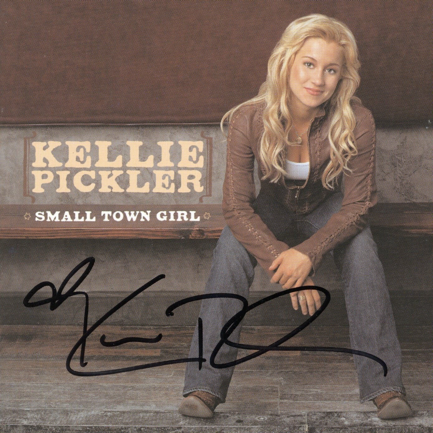 KELLIE PICKLER ” Small Town Girl ” Autographed CD Booklet ACOA Certified