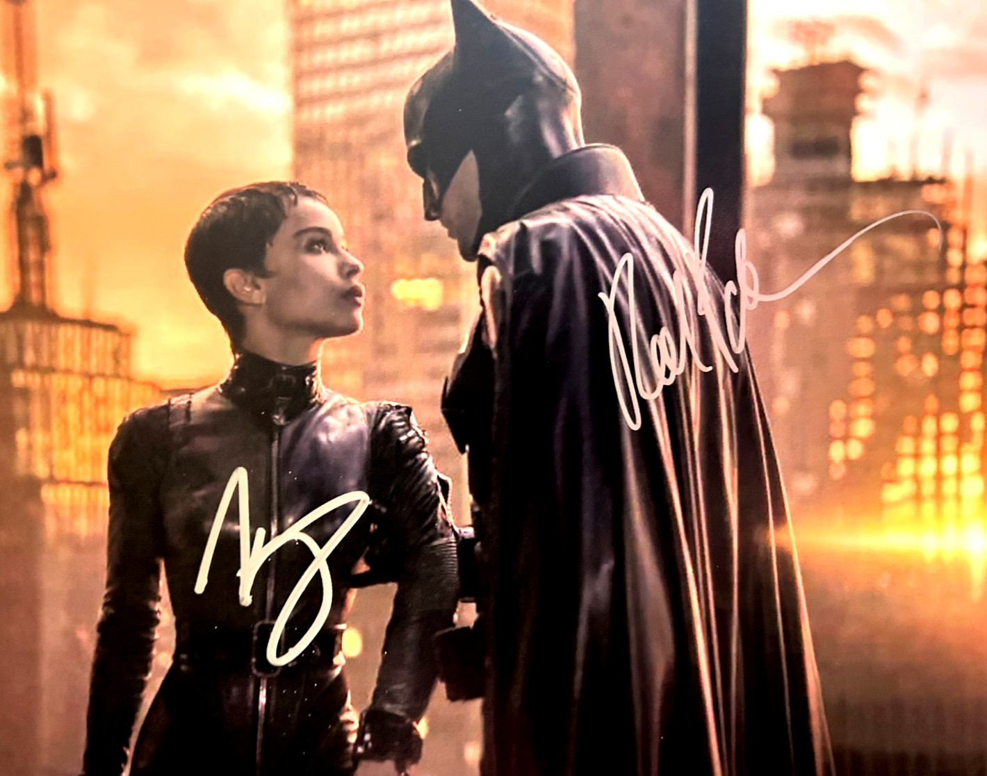 BATMAN Signed Robert Pattinson, Kravitz 8×10″ Authentic Original Autograph w/COA