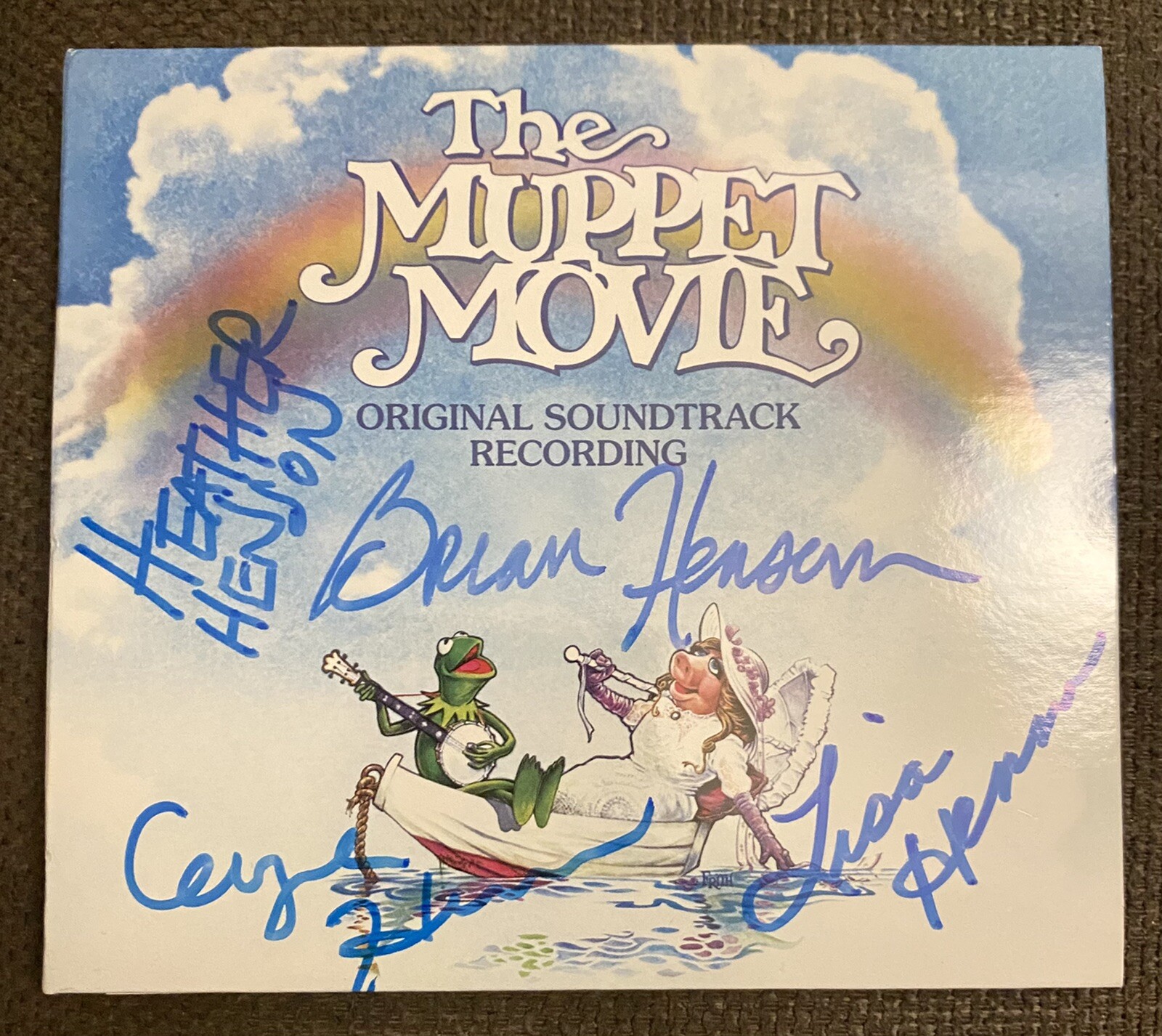 Henson Family Signed Autographed Cd The Muppet Movie Jim Henson The Muppets