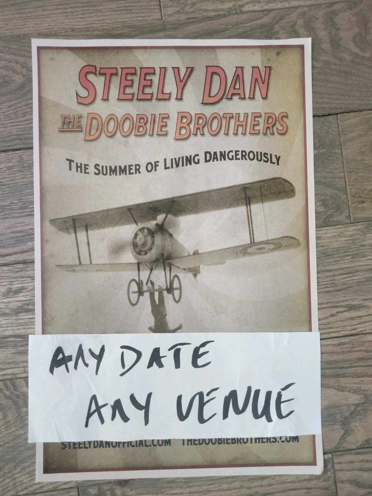 Steely Dan Doobie Brothers 11×17 2018 living Dangerously Concert Tour Poster Lp