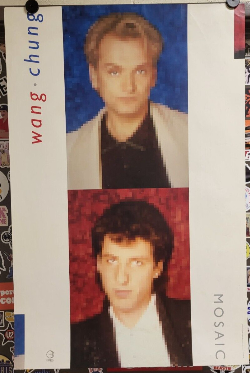 Wang Chung 1986 – Estate Collection Vintage Memphis Record Store Poster 23×35