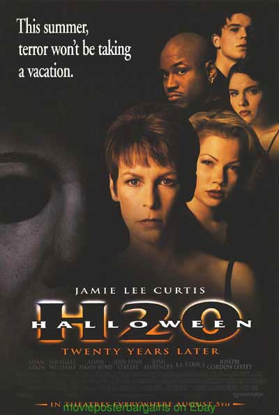 HALLOWEEN H20 MOVIE POSTER Original SS N. Mint 27×40 One Sheet JAMIE LEE CURTIS