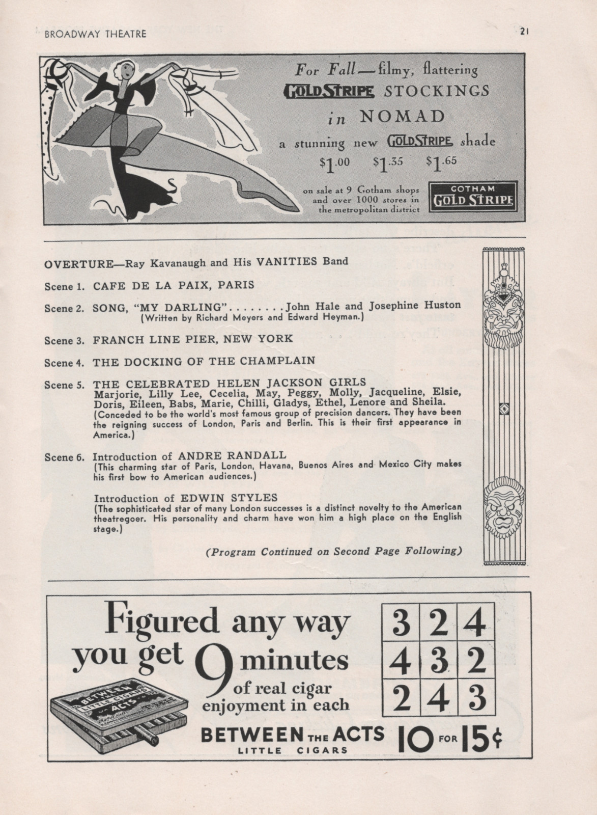 Milton Berle “EARL CARROLL VANITIES” Helen Broderick / Harold Arlen 1932 Program
