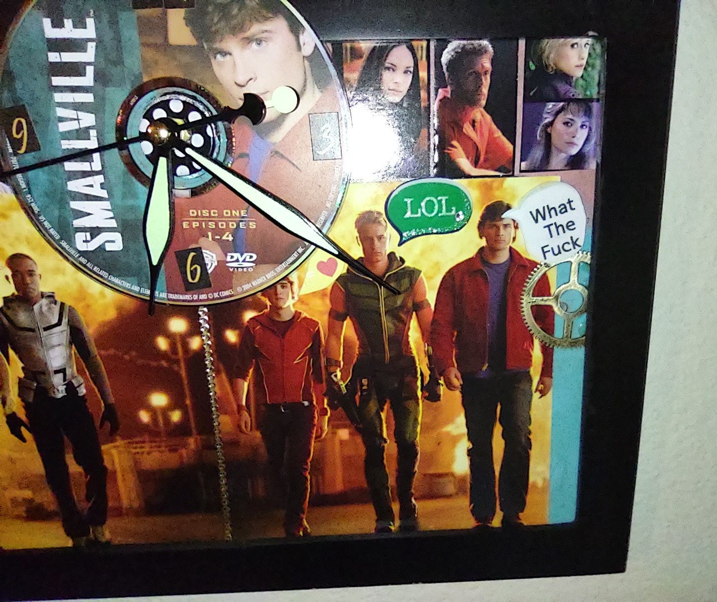 Smallville novelty wall clock , Custom Made By Seller.