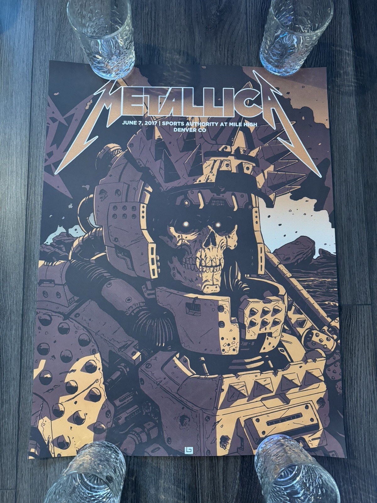 METALLICA POSTER DENVER 2017 18×24