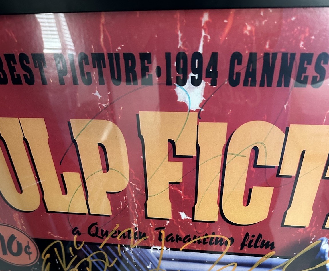 “Pulp Fiction” SALE 24″ x 36″ Movie Poster COA Cast SIGN +Tarentino RARE CLASSIC