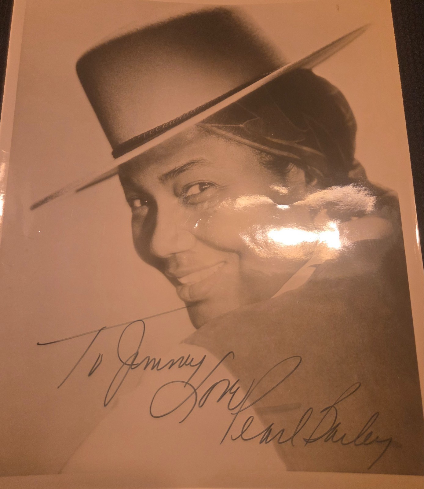 Pearl Bailey – (2) Signed Pictures 8×10 + 5×7 Autographed Actress Author Comedy